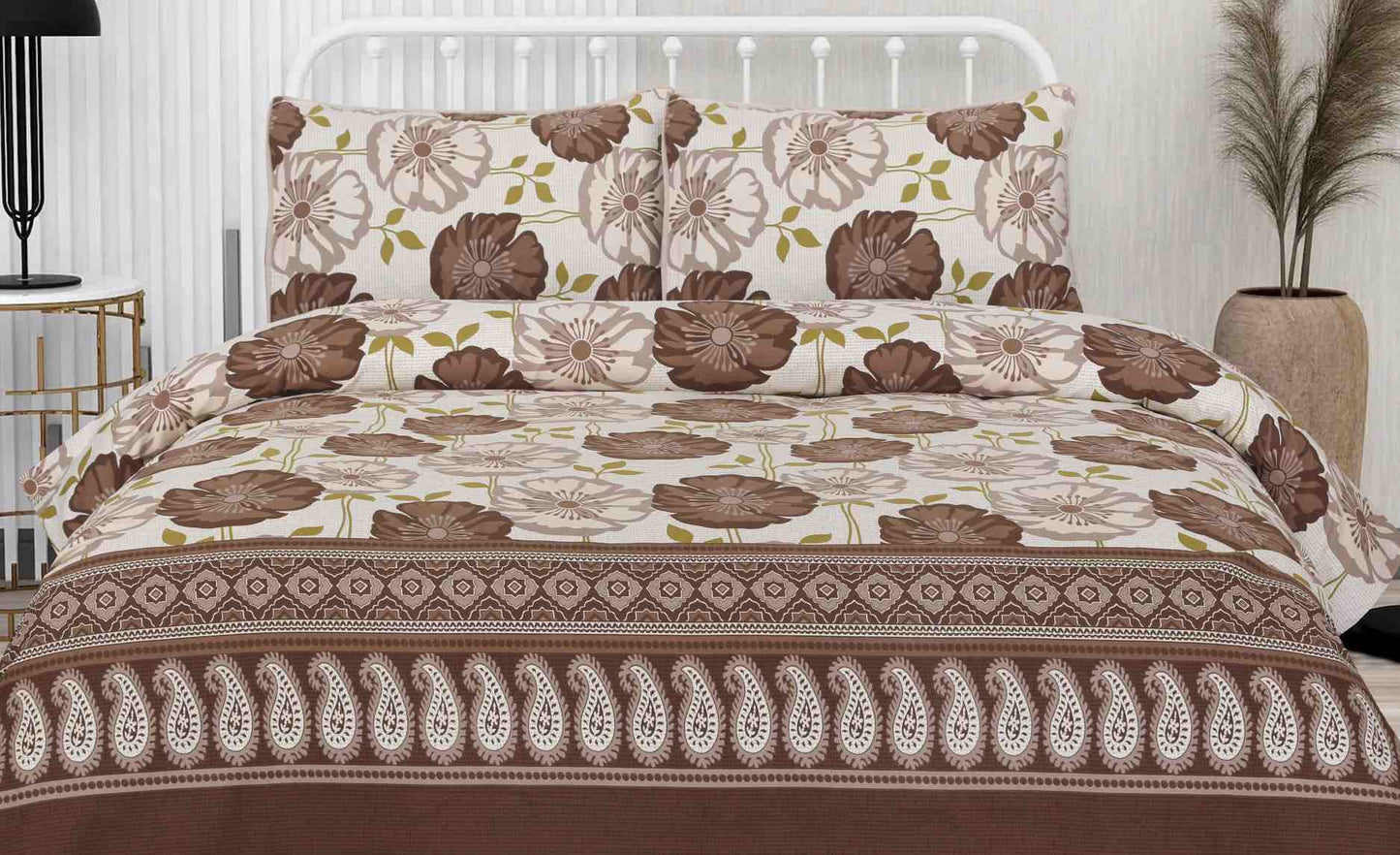 Premium 7pcs WINTER COMFORTER SET (Light Filling) AUTUMN FLOWER