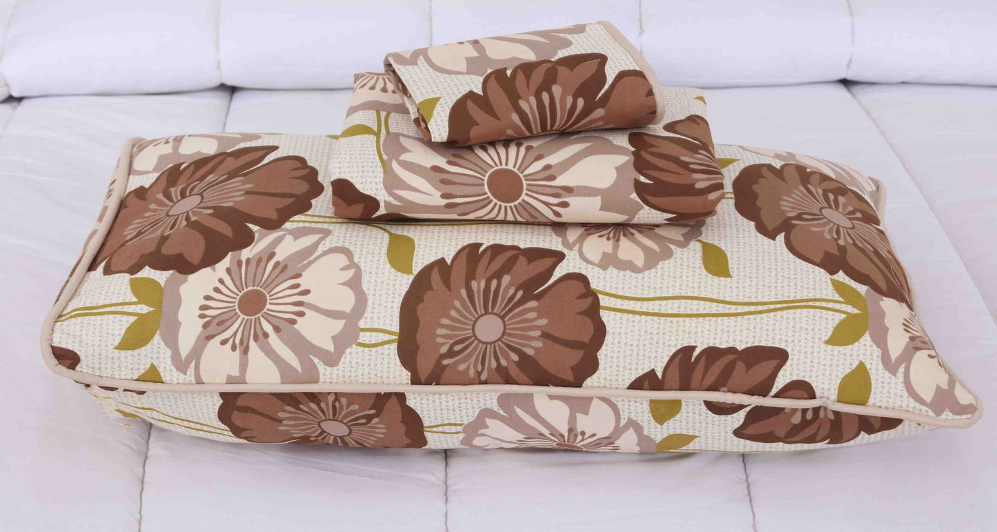 Premium 7pcs WINTER COMFORTER SET (Light Filling) AUTUMN FLOWER