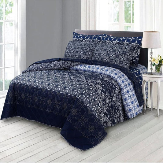 OCTA BLUE -Summer Comforter Set 7pcs