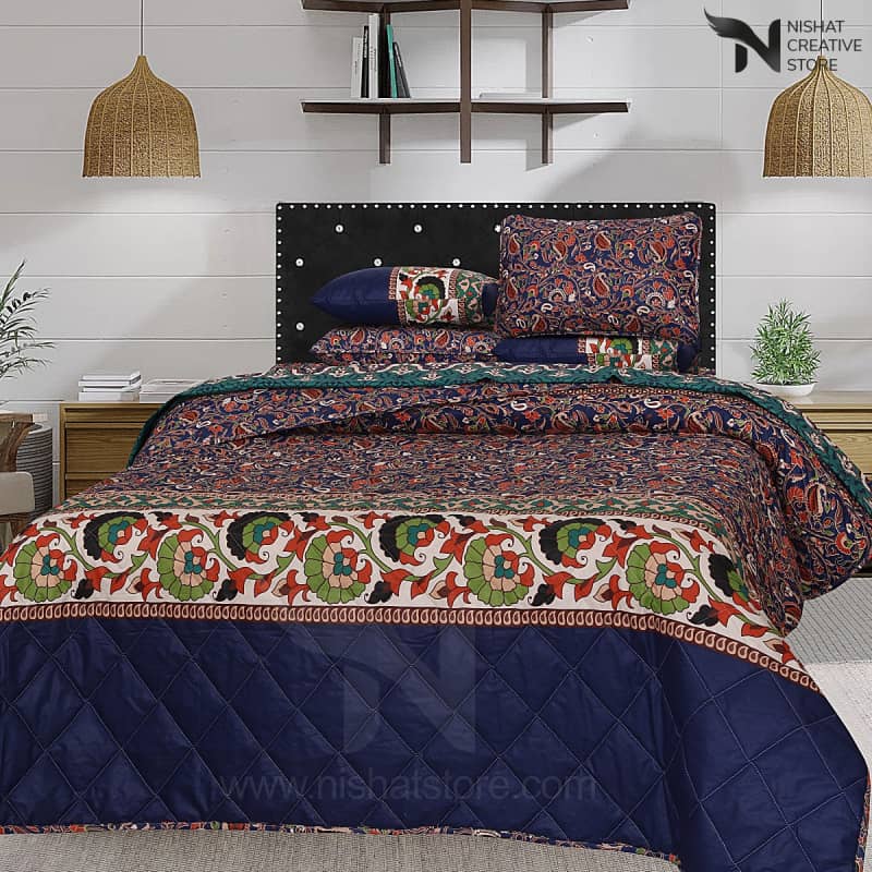 SPERCIAN Quilted Comforter Set 7 Pcs Design EFS