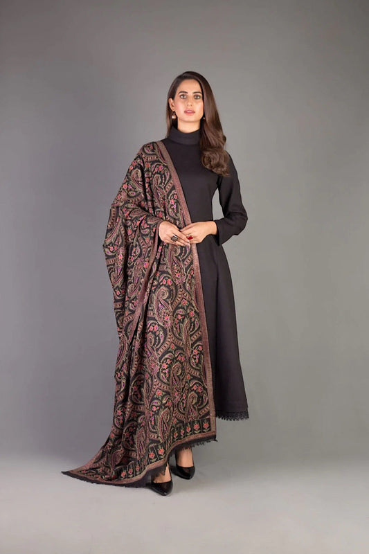 3PC Bareeze Dhanak Ladies Shawl Embroidered with EMB SHIRT