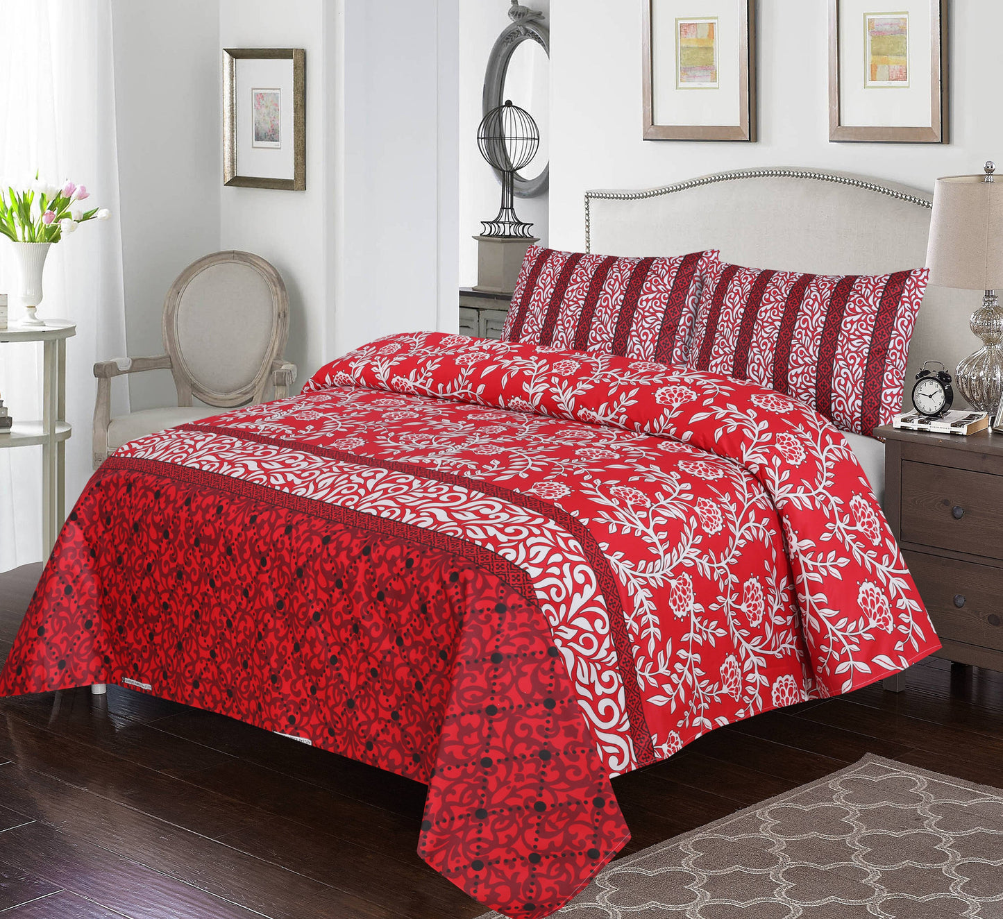 Red Buzz- Bed Sheet set