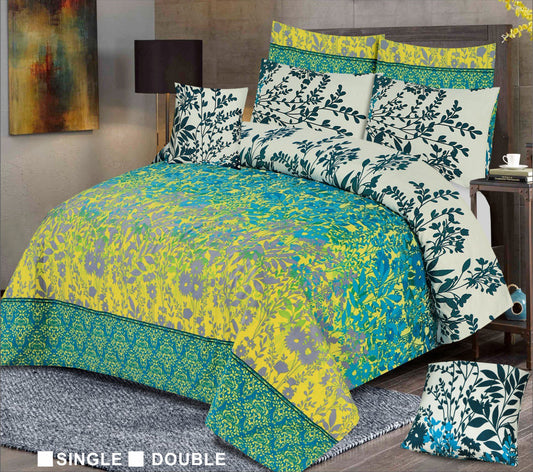 SUMMER PETAL 7 PCS  COMFORTER SET - EFS (PREMIUM)